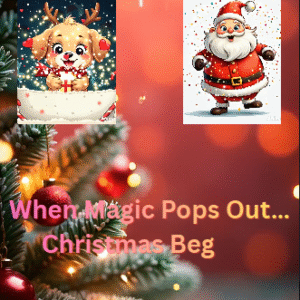 santa’s magical pop up wonderland – premium animated christmas doodle card (editable on canva)