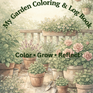 my garden coloring & log book – color, grow & reflect
