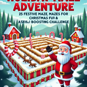 holiday maze adventure: 25 festive mazes for christmas fun & brain boosting challenge