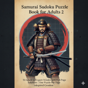 samurai sudoku puzzle book for adults – vol. 2 | hard & expert 5 grid puzzles