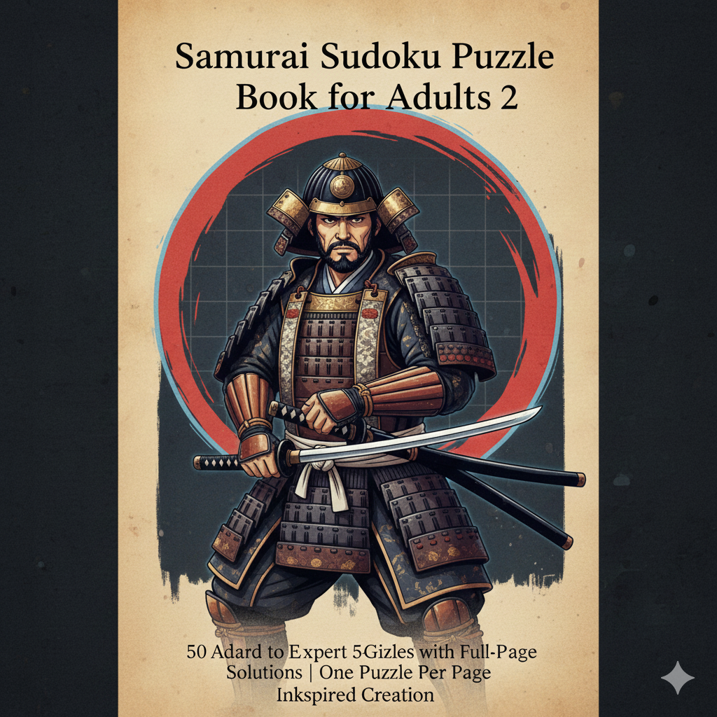 samurai sudoku puzzle book for adults – vol. 2 | hard & expert 5 grid puzzles samurai sudoku puzzle book for adults – vol. 2 | hard & expert 5 grid puzzles