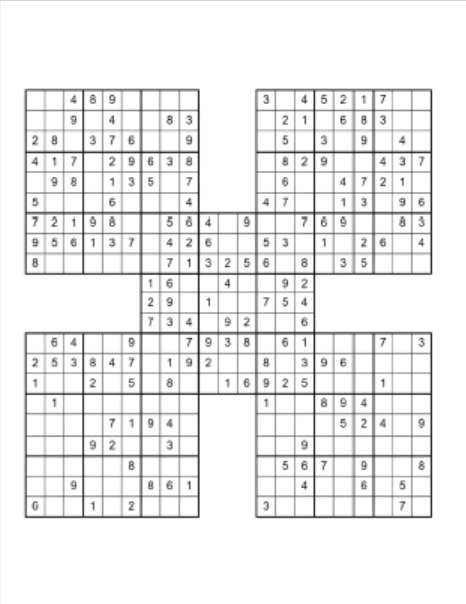 samurai sudoku puzzle book for adults – vol. 1 | 50 advanced 5 grid puzzles samurai sudoku puzzle book for adults – vol. 1 | 50 advanced 5 grid puzzles