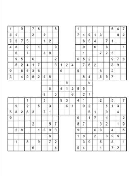 samurai sudoku puzzle book for adults – vol. 1 | 50 advanced 5 grid puzzles samurai sudoku puzzle book for adults – vol. 1 | 50 advanced 5 grid puzzles
