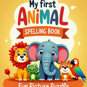 my first animal spelling book: fun picture puzzles for pre k kids