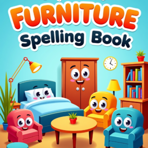 my first furniture spelling book: fun picture puzzles for pre k kids