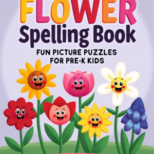 my first flower spelling book: fun picture puzzles for pre k kids