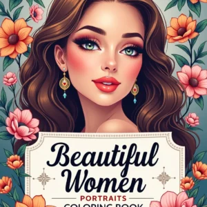 beautiful women portraits coloring book: elegant & artistic female faces for creativity